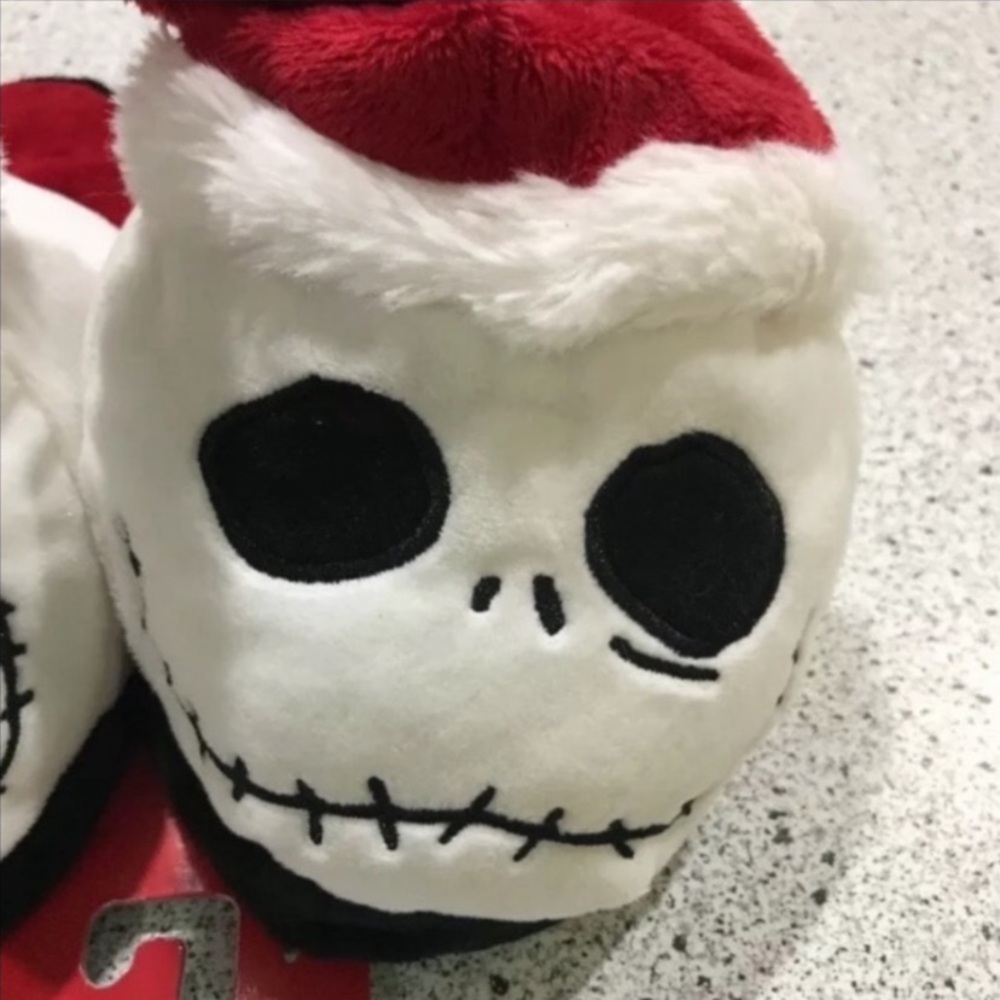 Disney Tim Burton red white and black cloth slippers. 2.5 UNISEX